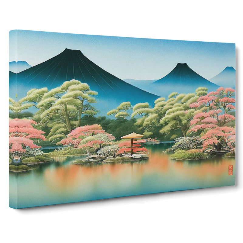 Traditional Japanese Mountains Vol.3 - Wrapped Canvas, 35cm H x 50cm W x 3cm D