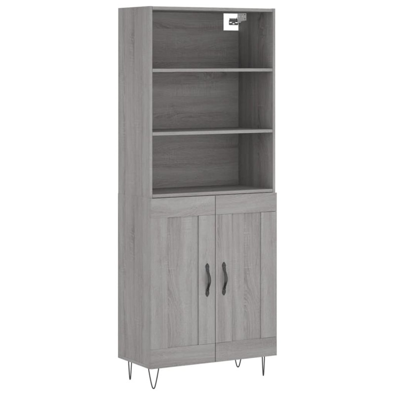 Danyale 69.5cm Wide Highboard, Grey Sonoma