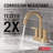 Nicoli Pull-Down Centerset Bathroom Faucet, Pull Out Sprayer Bathroom Sink Faucet-105510210