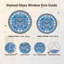 Vitrail Hibou bleu ， 12 po-171356735