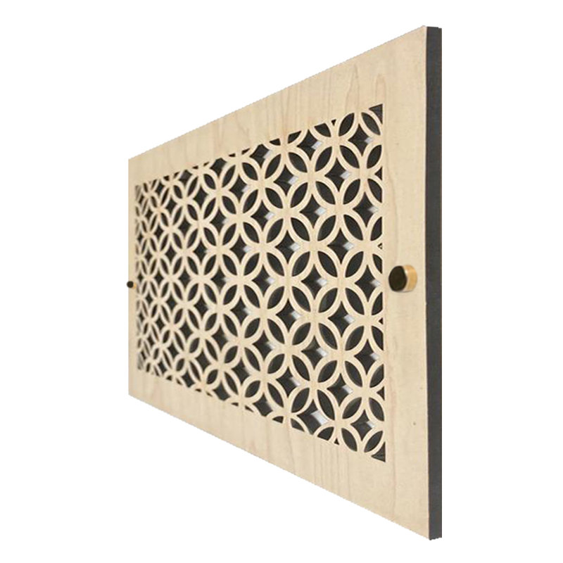 Registres muraux et de plafond Stellar Air avec vis en laiton - 8 x 8 (ouverture de conduit) 10 x 10 au total - Cercles 3D