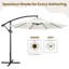 Parasol suspendu d'extérieur 10 pi Brunet-812133583