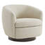 Fauteuil demi-tonneau pivotant rembourré Marcy-101378034