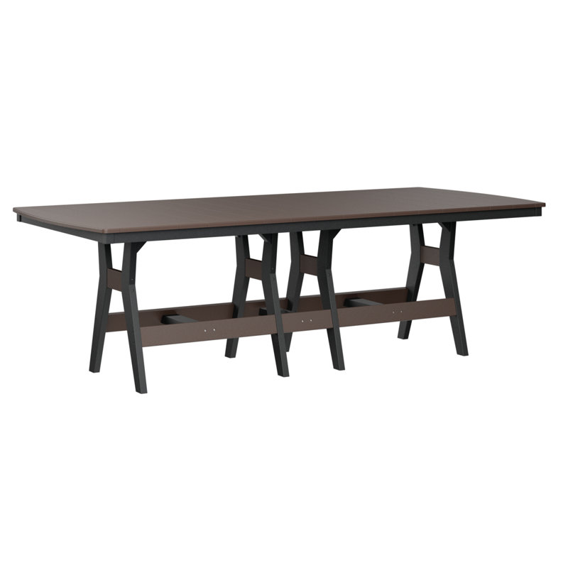 Harbor Outdoor Bar Table, Chocolate Brown, Black