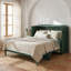 Grand lit escamotable avec grands tiroirs, vert