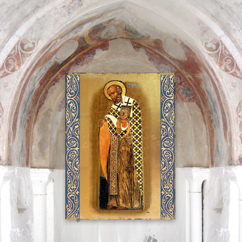 Peinture de saint-nickolas avec icône inspiration