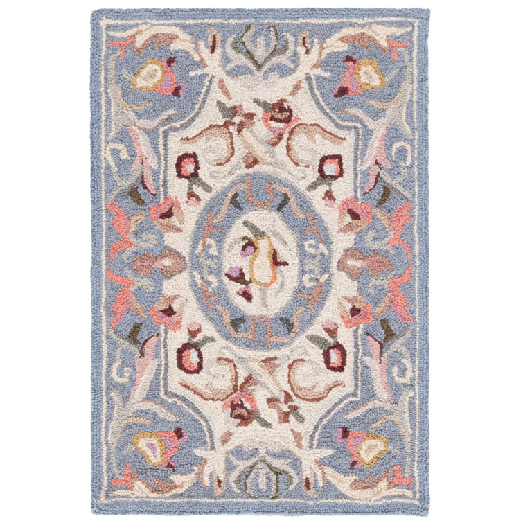 Brayton Hand Hooked Wool Floral Rug