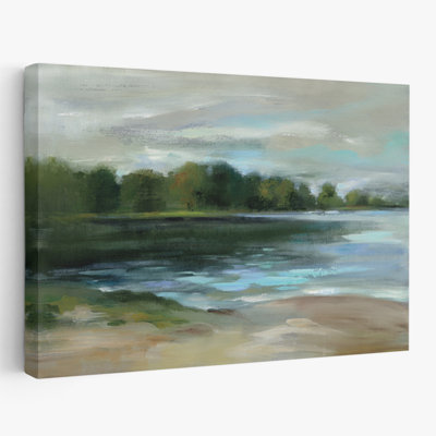 Calme du lac - Plages beige, bleu, brun