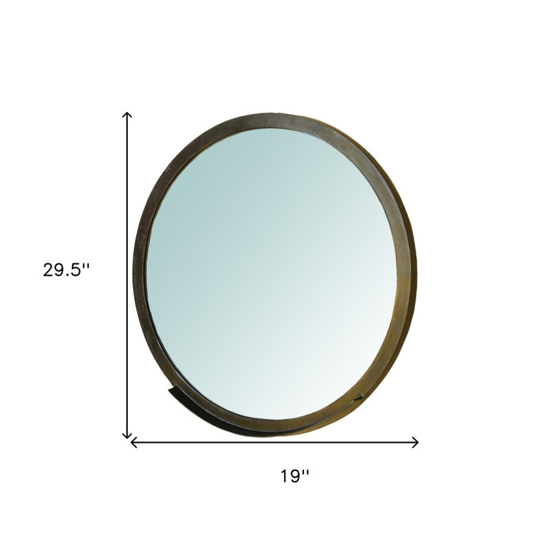 Miroir d'appoint 30 ", Brun