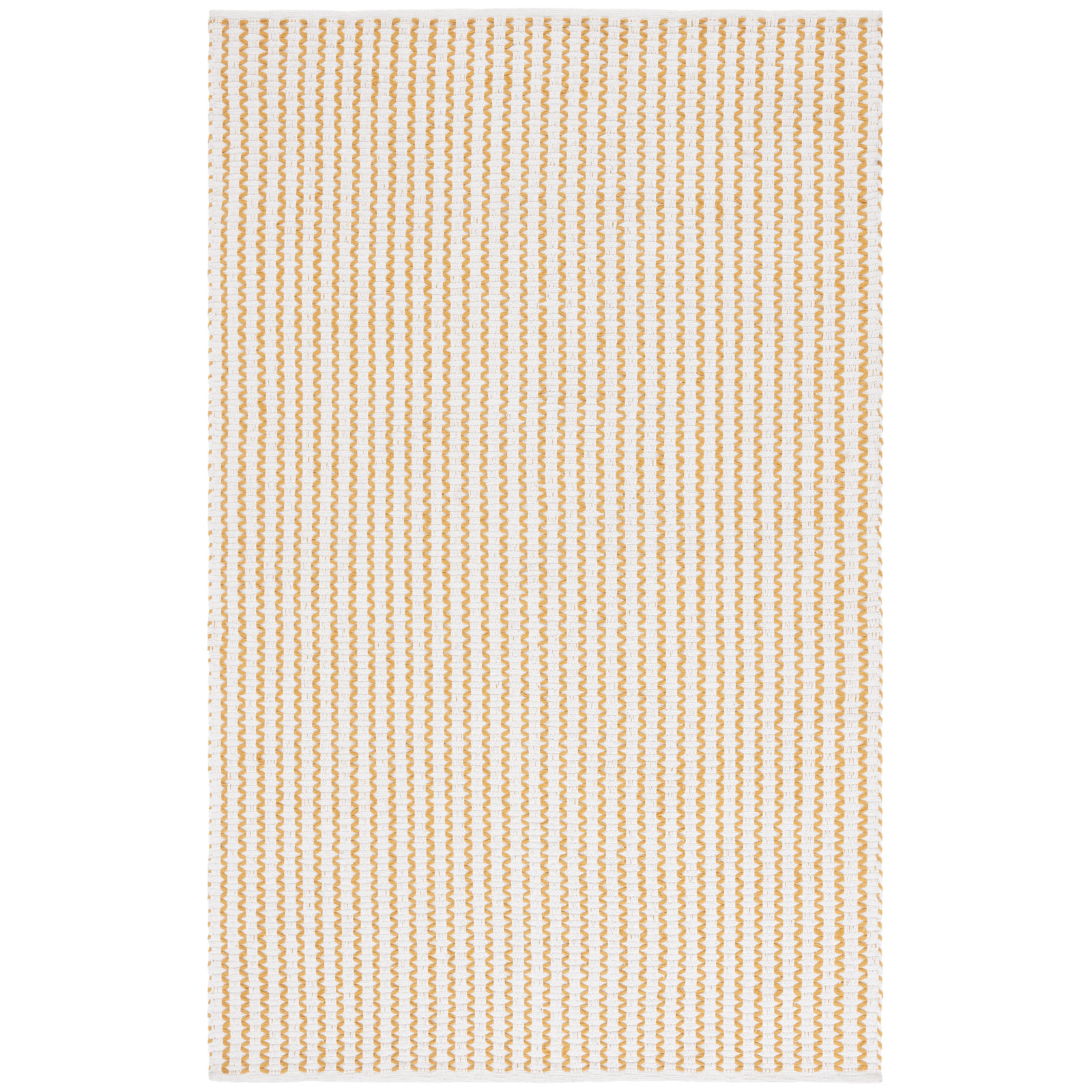 Hand-Woven Chevron Cotton Rug, Rectangle 9' x 12'