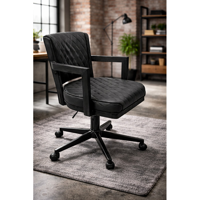 Prohibition Swivel Game Chair-black By RAM Game Room, Black