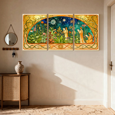 Ensemble de 3 reproductions d'art sur toile
