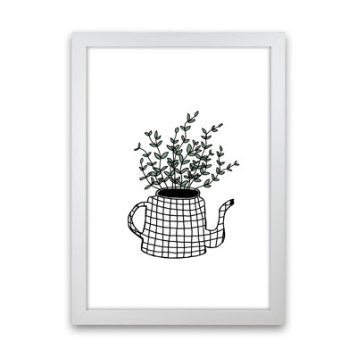 Teapot Plants Green by Carissa Tanton - Print