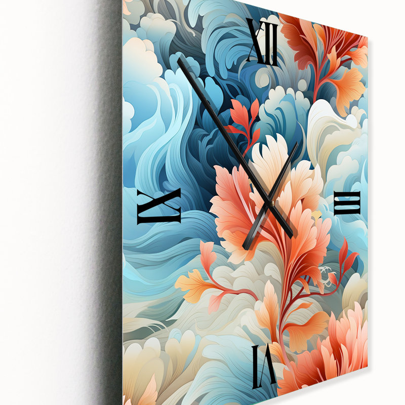 Janaye - Horloge murale moderne abstraite, H 28 po x l 12 po x P 1 po