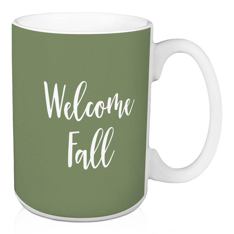 Grande tasse à café welcome Myhre, Vert