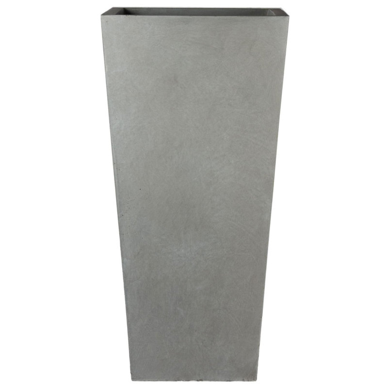Plant Pot, 50.5cm H x 24.5cm W x 24.5cm D, Light Grey