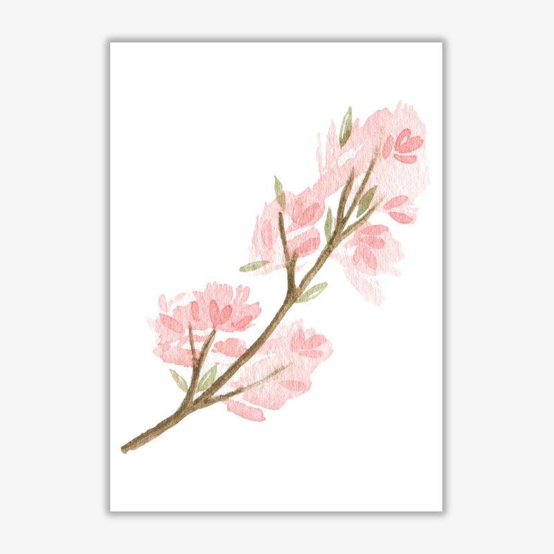 Watercolour Flower 4 - Painting, 30 cm H x 21 cm W x 1 cm D, No Frame