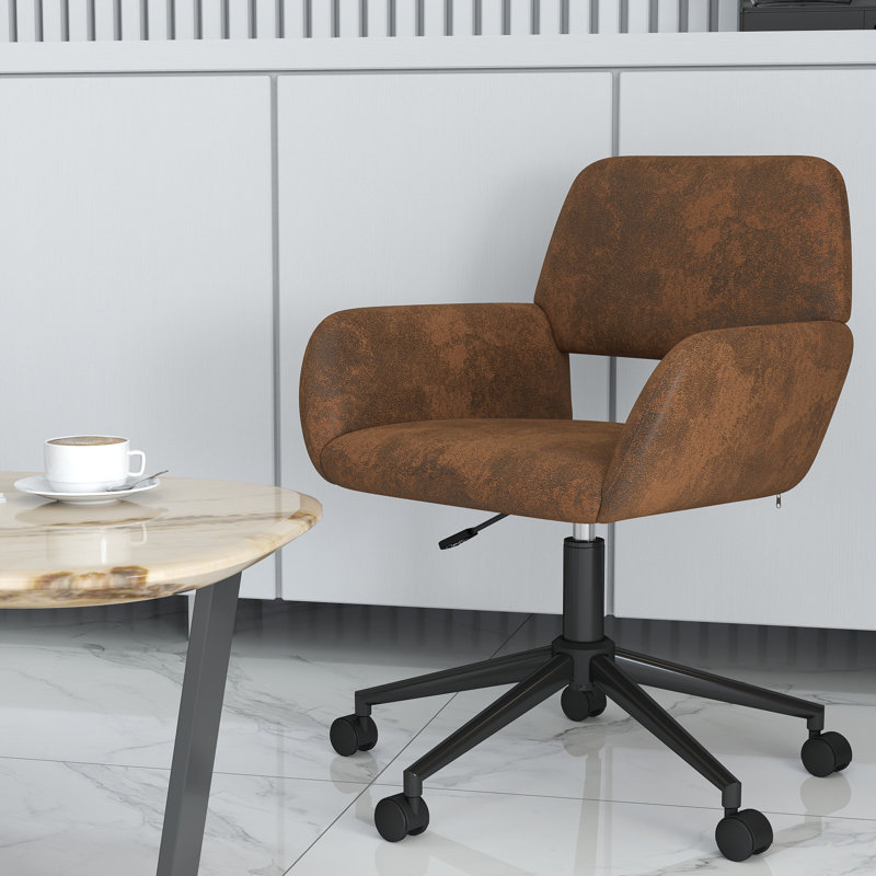 Chaise de bureau pivotante réglable moderne, conception ergonomique, revêtement doux, tissu gris polyvalent, parfaite pour le bureau ou la maison, solution de siège élégante, confortable et chic