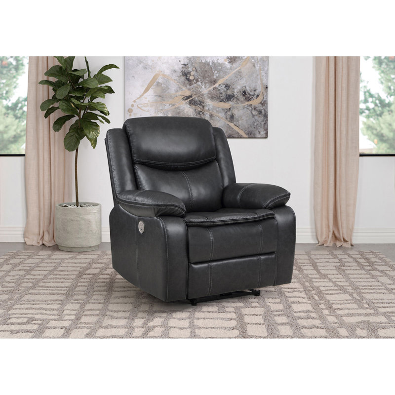 Fauteuil inclinable électrique Salerno, Gris foncé