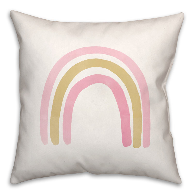  Rainbow Square Pillow Cover & Insert