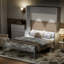 Grand lit escamotable avec bureau, lumières DEL et station de charge USB, cadre de lit mural peu encombrant, gris-903137698