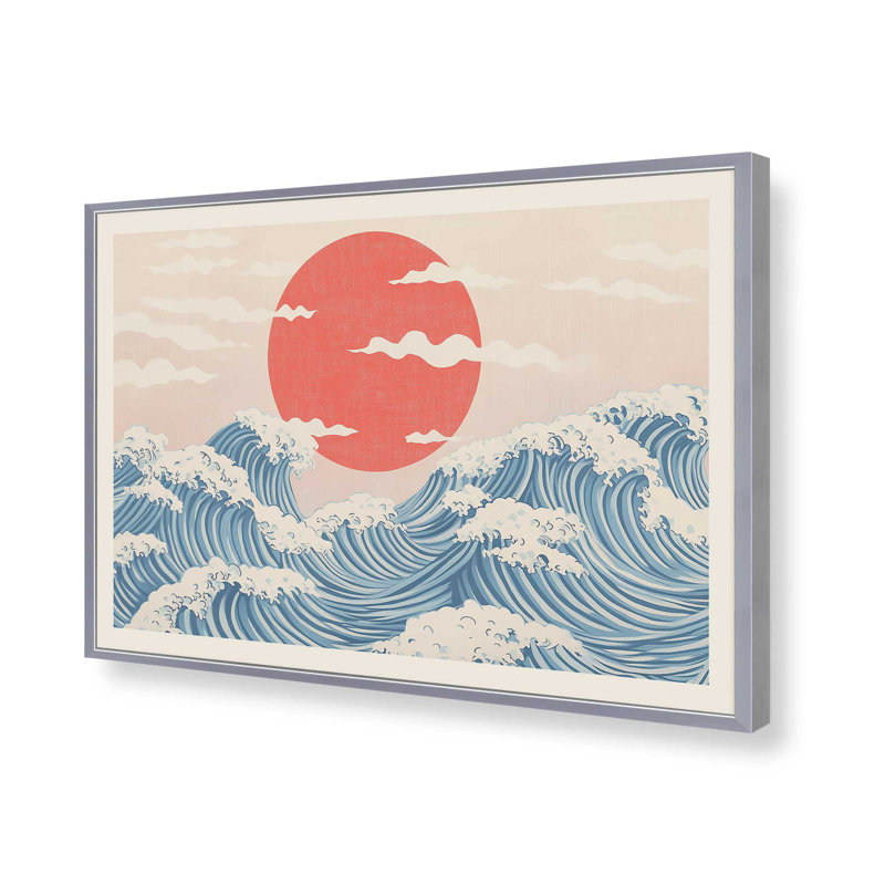 Scarlet Horizon, reproduction sur papier mat d'archives, H 12,25 po x l 15,25 po, Chrome poli