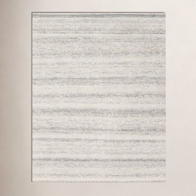 Larissa Smoke Hand-Woven Striped Rug