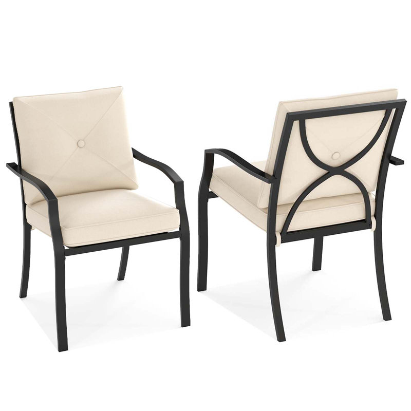 Anisten Stackable Cushioned Outdoor Armchairs