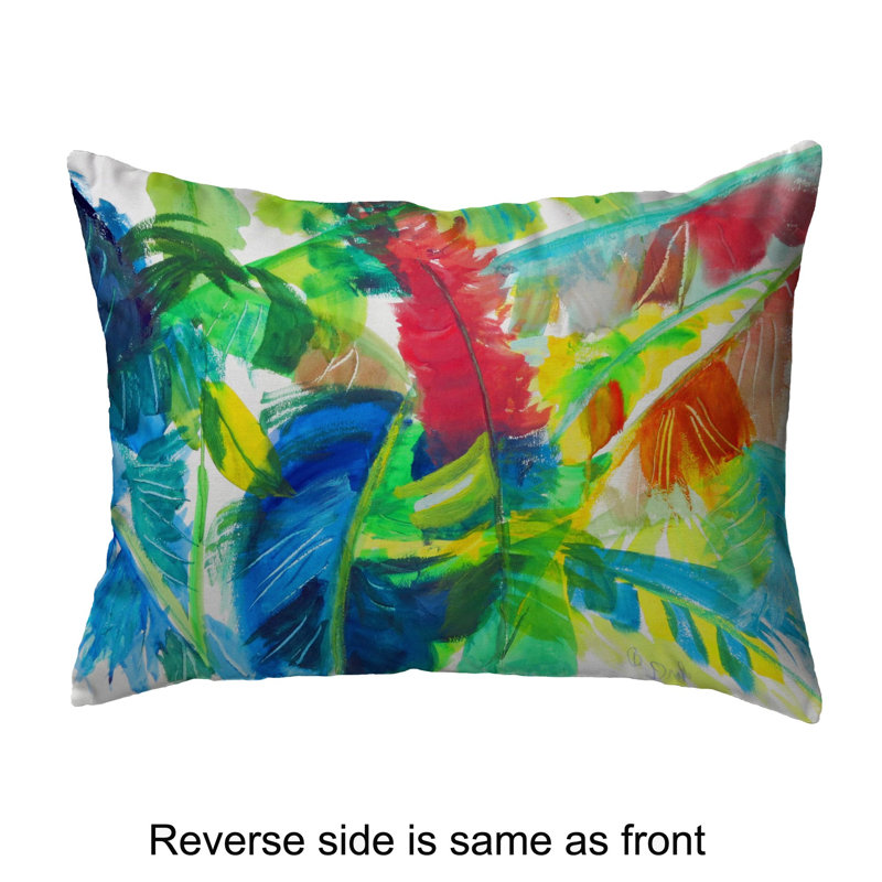 Outdoor Reversible Throw Pillow, 11" x 14"