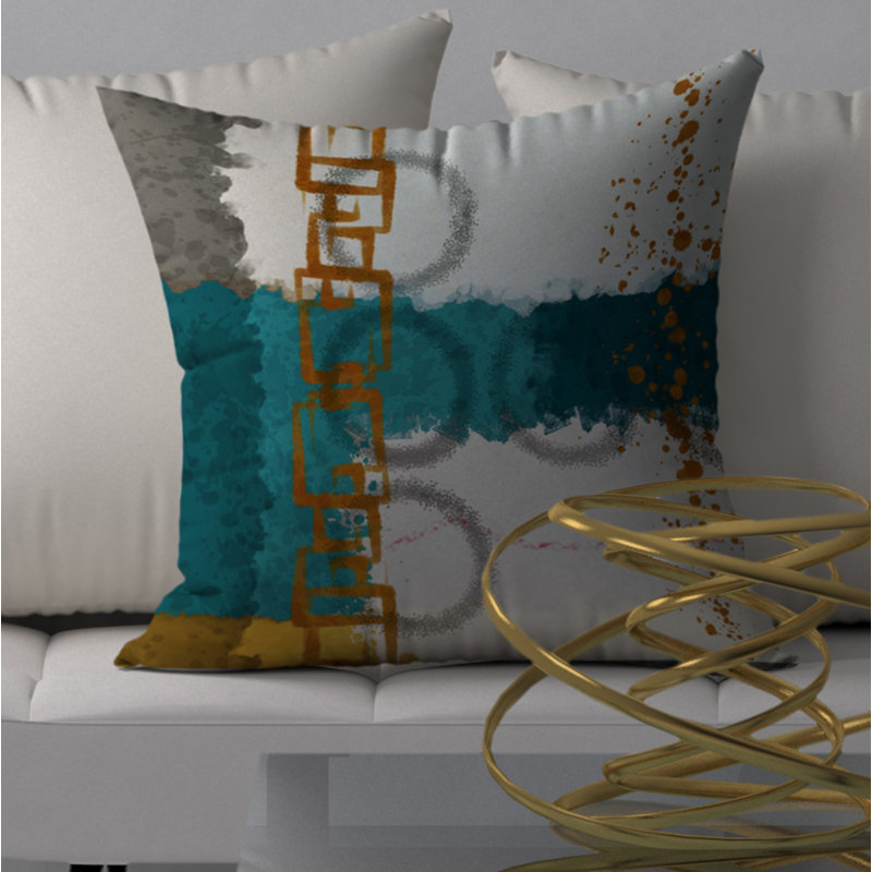  Housse et insert de coussin carré scintillant, 18" x 18"