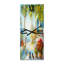 Horloge murale terrasse près de la mer avec fleurs-750358627