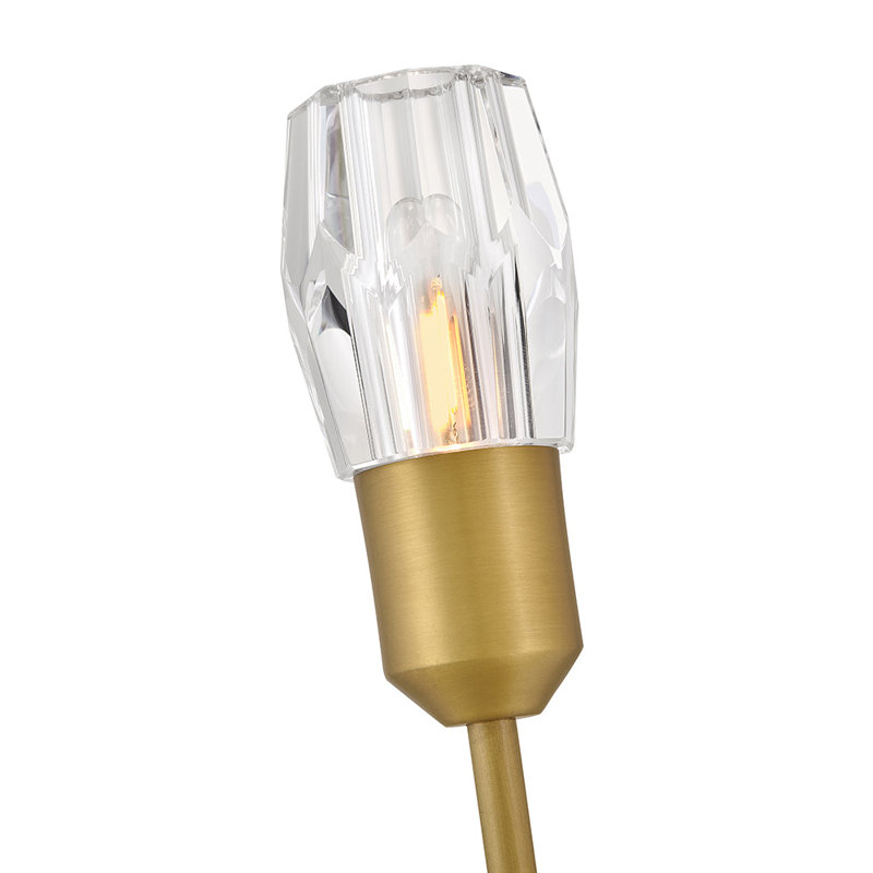 Atera Steel Wallchiere, Heritage Brass