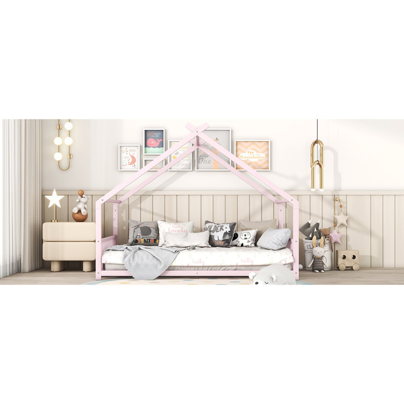Lit double en métal, Lit double, Rose