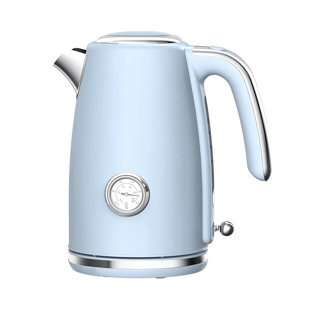 Electric Kettle Quick Heating, Hot Tea Water Boiler With Thermometer 1.7L Stainless Steel Cordless LED Indicator 1500W, Auto Shut-Off & Boil Dry Protection, Easy To Clean