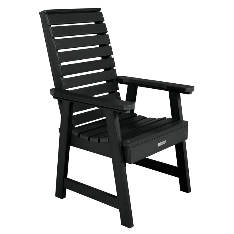 Midwest 6 - Person Patio Dining Set with Rectangular Table, Black,  30"H x 42"W x 84"L