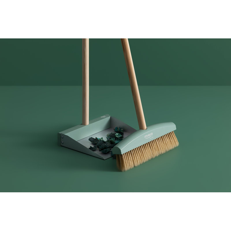 Broom And Dustpan Set with Replaceable Head