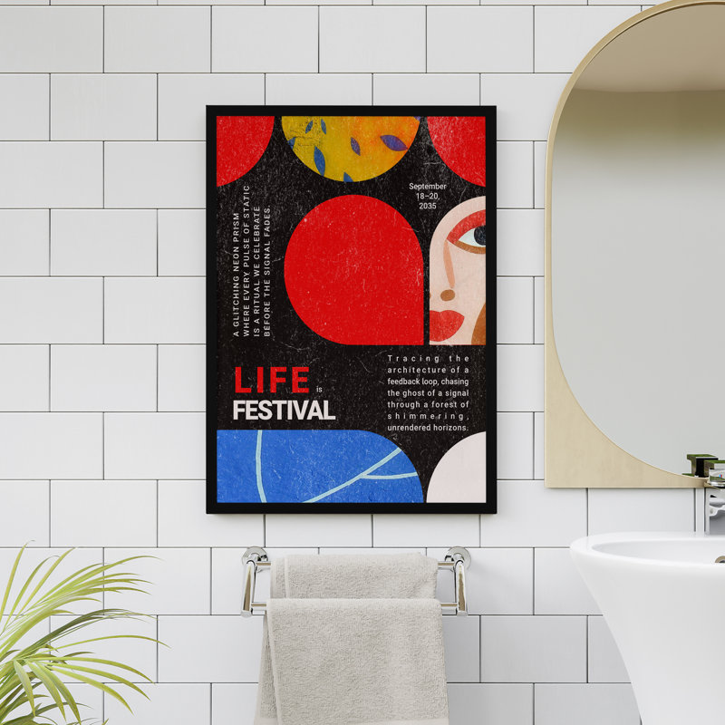 Z Studio Bauhaus, affiche Mid Mid Century, Structure noire