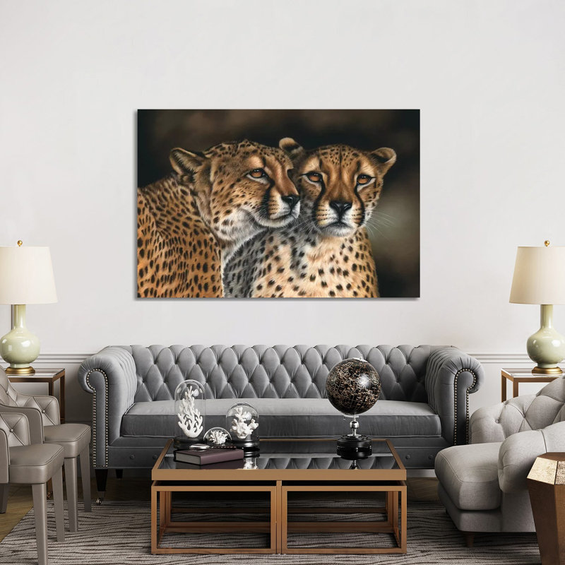 Cheetahs by Richard Macwee - Wrapped Canvas Print, 152.5 cm H x 101.5 cm W