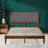 Zinus Raymond 38" Solid Wood Platform Bed Frame with Adjustable Upholstered Headboard-75287620