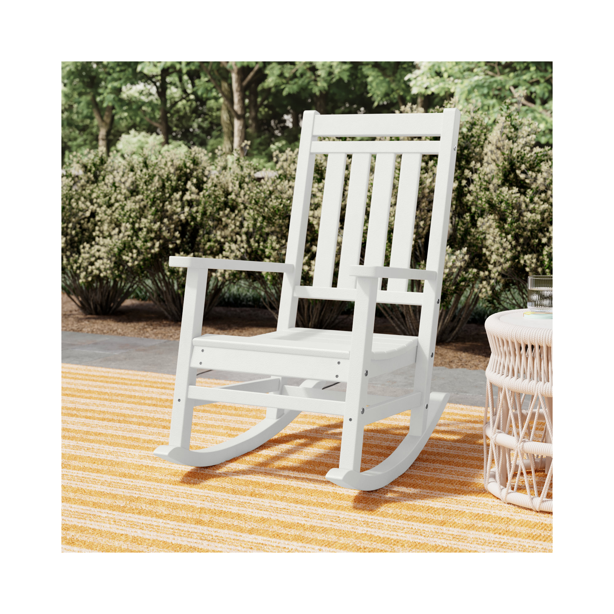 Estate Rocking Chair, White