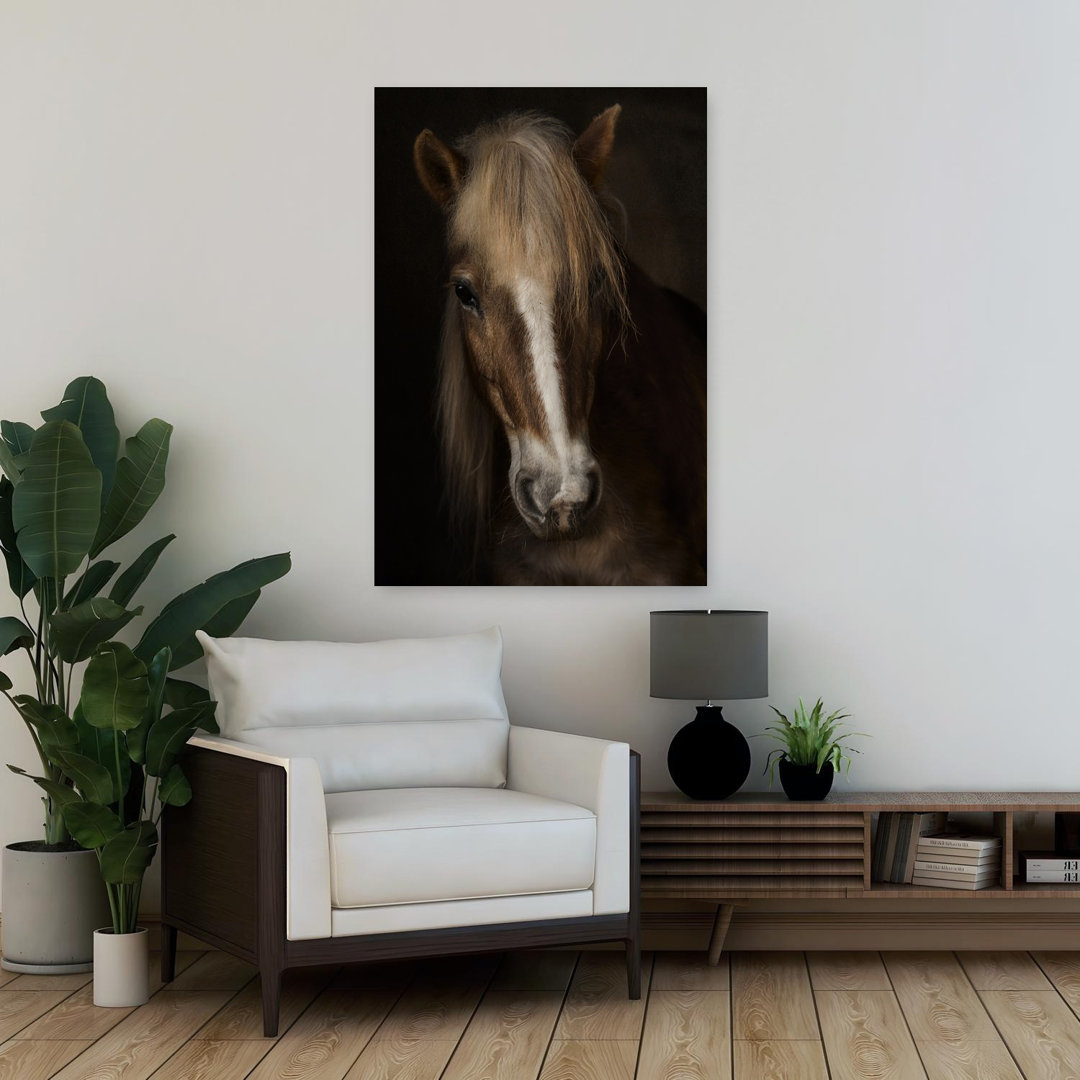Majestic Horse Portrait Contemporary Horse Architecture Wall Art Print