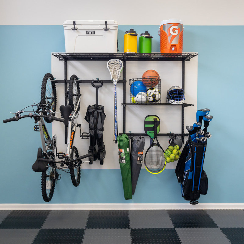 G-Sport Pro | Système de rangement mural pour équipement de sport | Peut supporter 500 lb