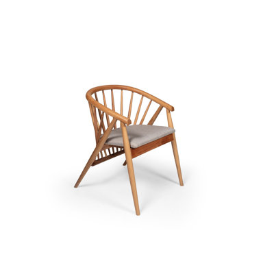 Chaise moderne scandinave, bois de hêtre naturel et 100% lin, 21,7 po x 30,3 po x 18,5 po | Conception élégante, fabrication durable, parfaite pour le salon et le bureau | Solution de siège confortable et élégante