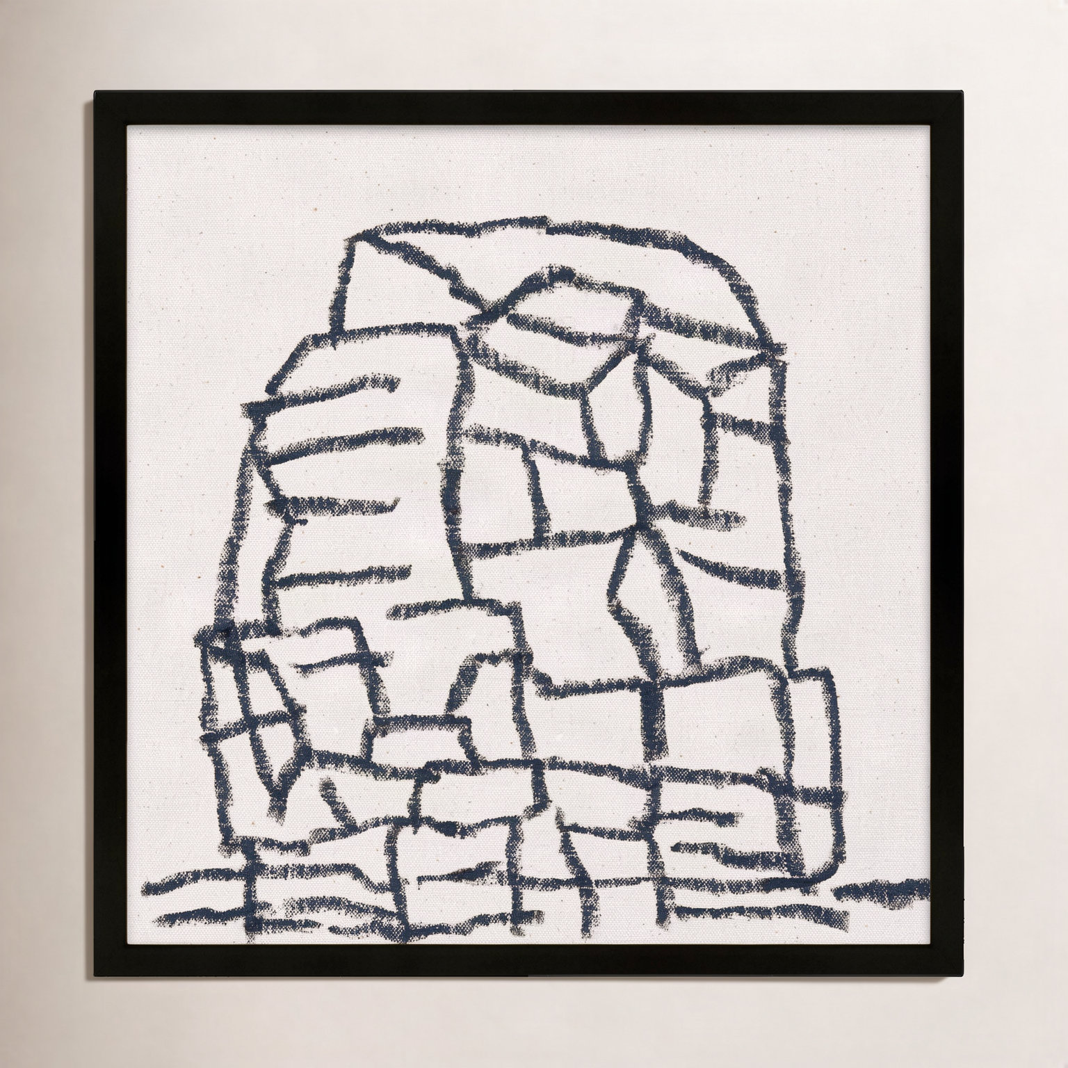 Dreya "Outcropping" Print by Stephanie Dennis, 10" H x 10" W  x 1.25" D, Black