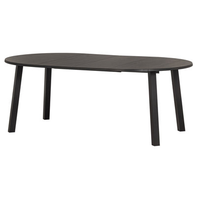 Extendable Oak Oval Solid Wood Dining Table