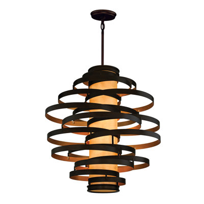 Vertigo 6 - Light Unique / Statement Geometric Chandelier