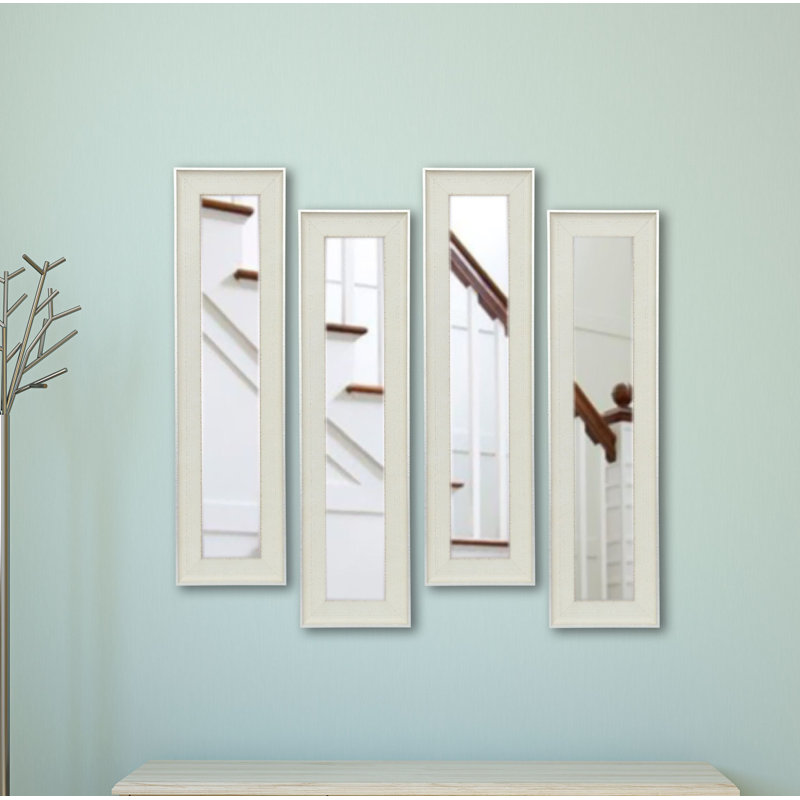 Ensemble de miroirs 4 pièces Truluck, H 37,5 po x l 9,5 po