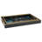 Savoy Stackable Serving and Display Trays with Glass Top, Set of 2 (Agate Pattern)