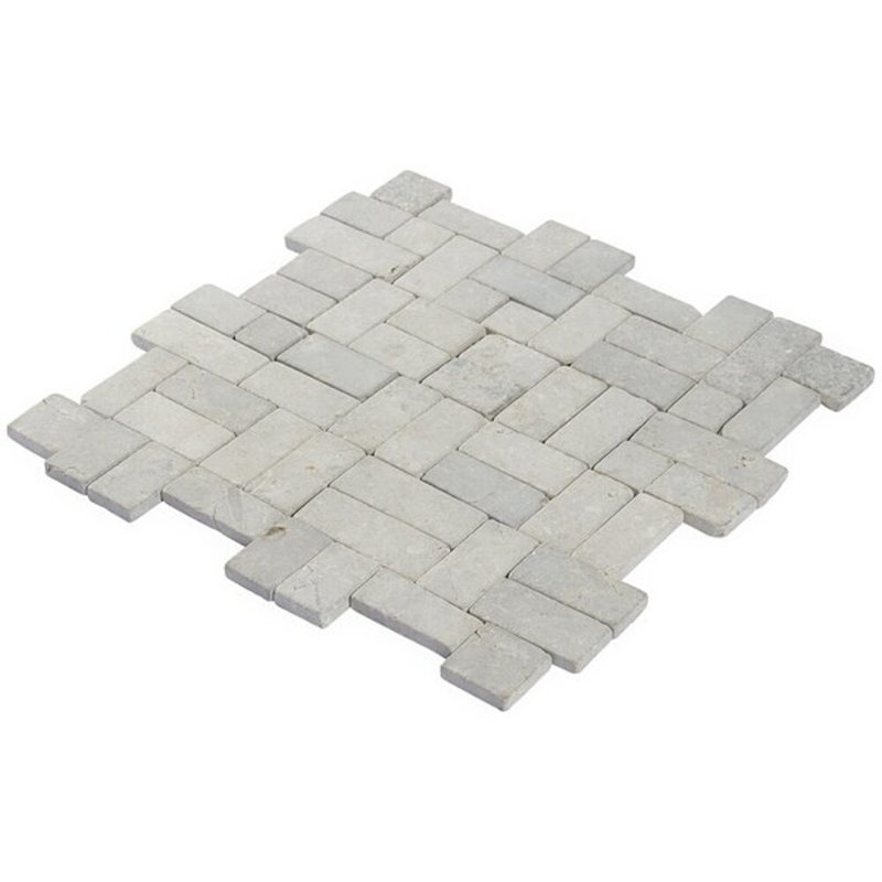 Nature 12x12 Antique Honed Natural Stone Mosaic Tile, Gray