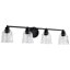 Amissa - coiffeuse - finition noir mat - verre nervuré transparent-1497113407-1497113376